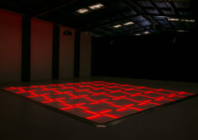 Red LED dance floor