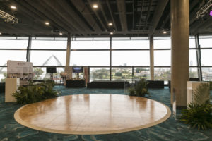 parquetry circle dance floor