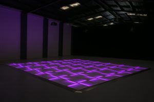 Purple LED dance floor