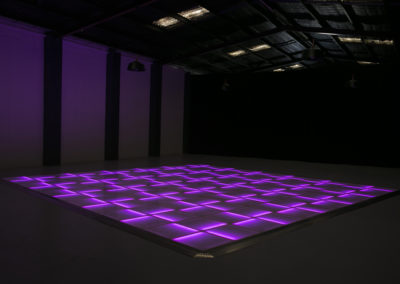 Purple LED dance floor