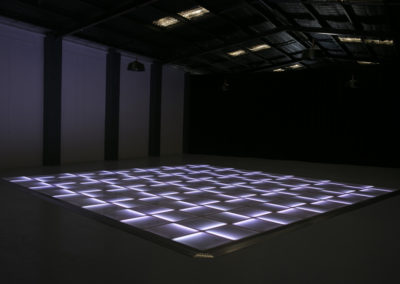 White LED dance floor