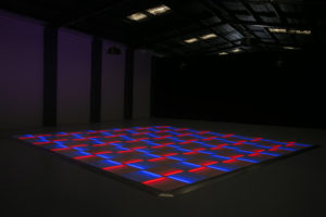 Blue and Red LED dance floor