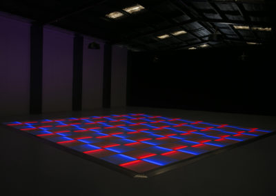 Blue and Red LED dance floor