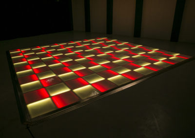 Red and yellow LED dance floor