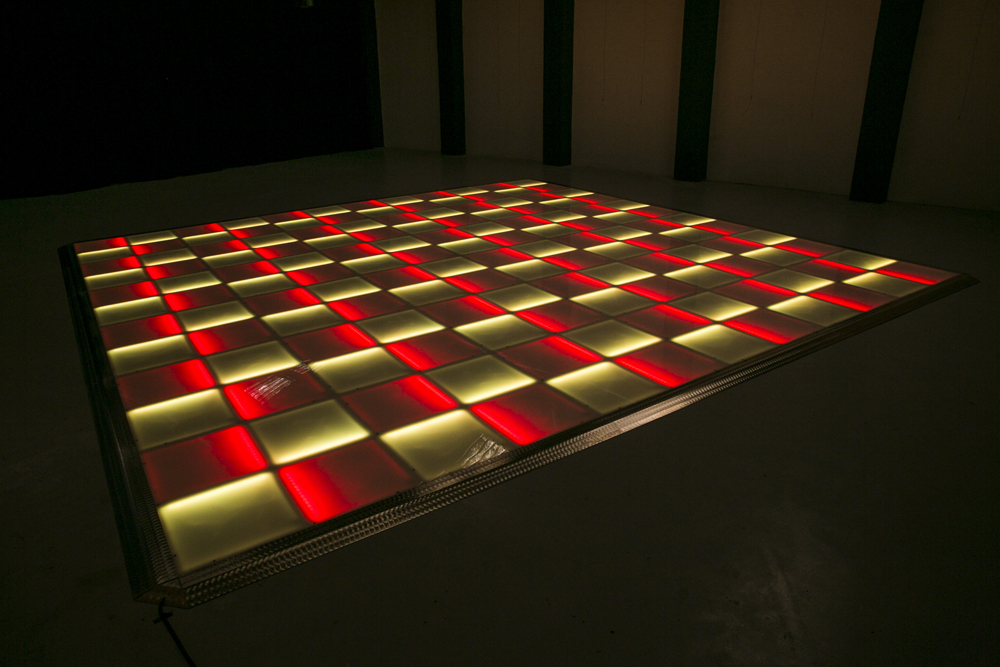 Red and yellow LED dance floor