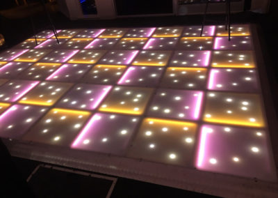 Pink and yellow LED with stars