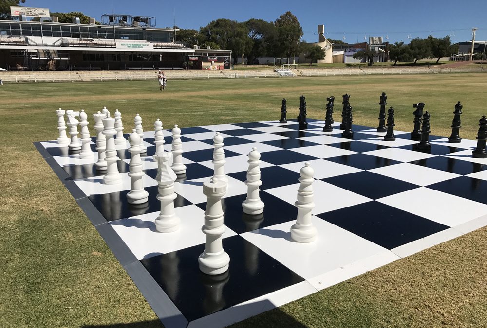 Checker Chess Board for Breast Cancer Care W.A