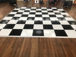 checker board dance floor