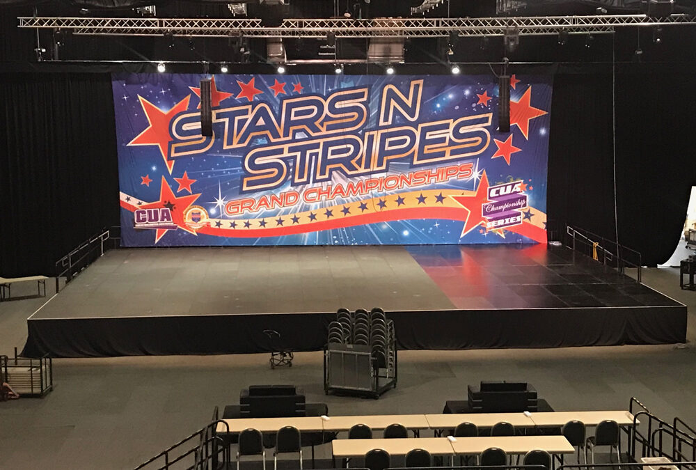 Massive stage for Cheer and Dance event