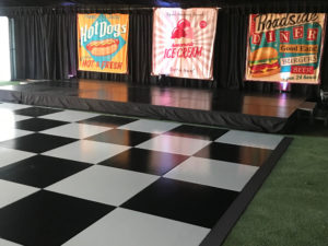 dance floor with stage