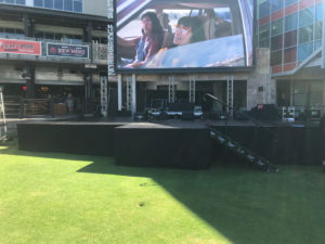 Stage for New Year’s Eve entertainment