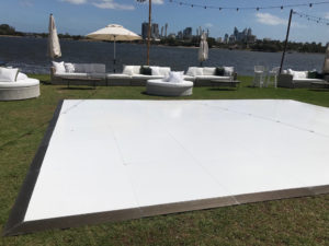 Outdoor event overlooking Swan River