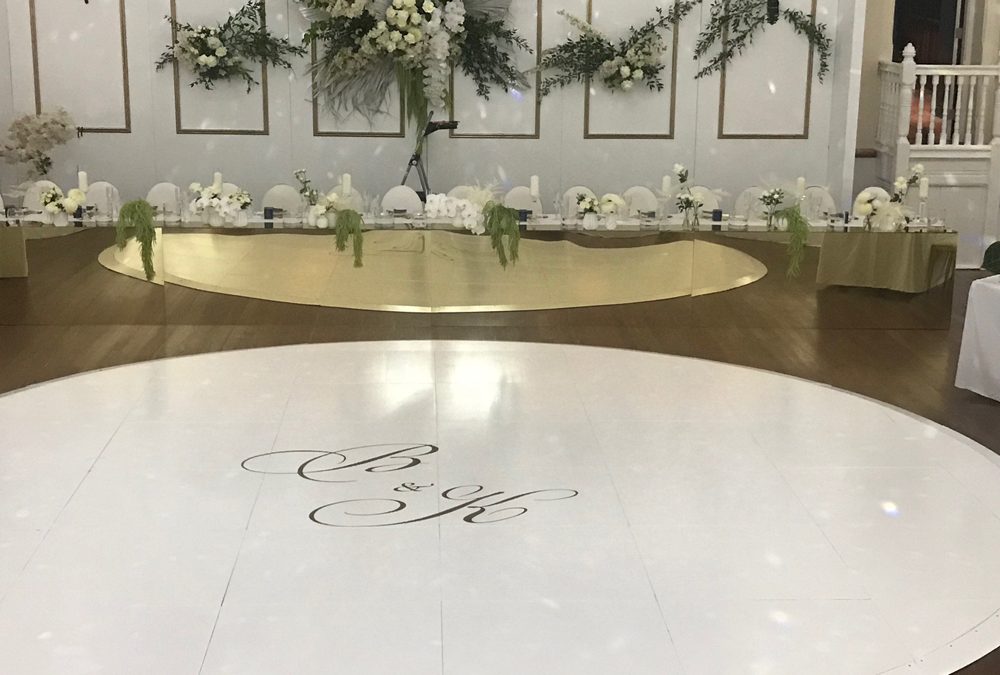 Wedding Dance Floor with monogram