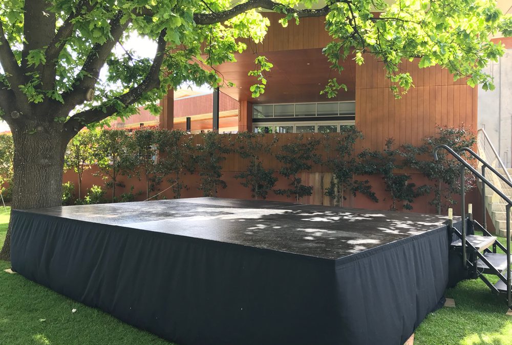 Outdoor stage at Mandoon Estate